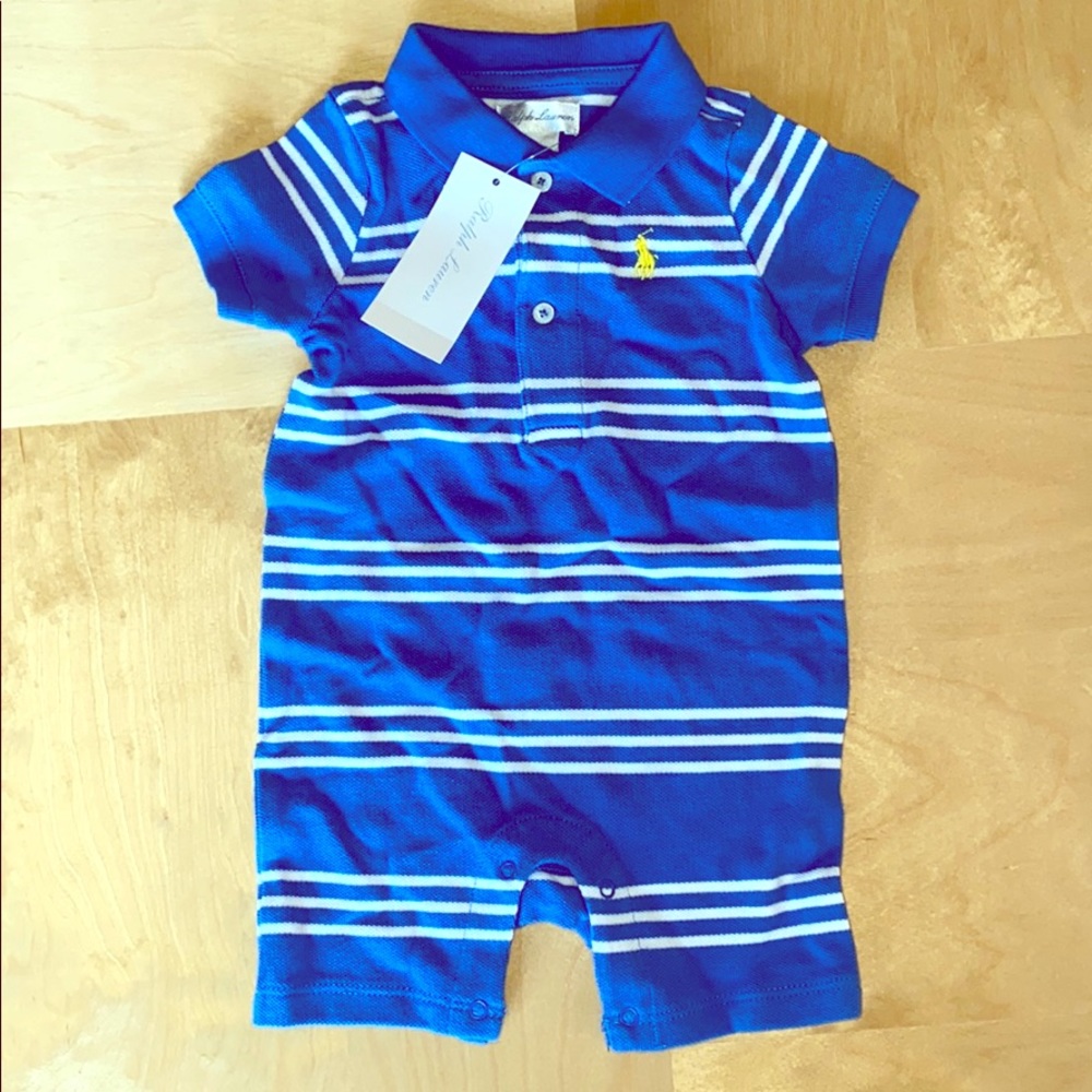 Ralph Lauren Baby Polo onesie one piece . 6 month.